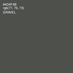 #4D4F4B - Gravel Color Image