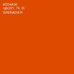 #DD4A00 - Grenadier Color Image