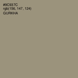#9C937C - Gurkha Color Image