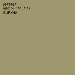 #9F976F - Gurkha Color Image