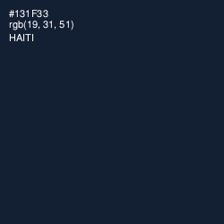 #131F33 - Haiti Color Image