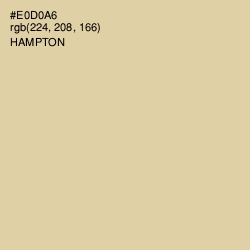 #E0D0A6 - Hampton Color Image