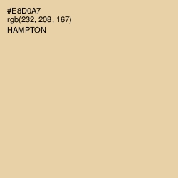 #E8D0A7 - Hampton Color Image