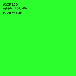 #2CFE2D - Harlequin Color Image