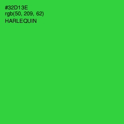 #32D13E - Harlequin Color Image