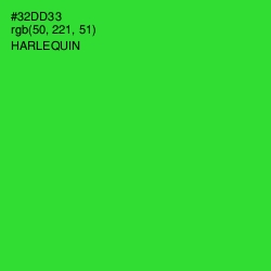#32DD33 - Harlequin Color Image