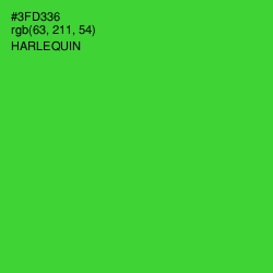 #3FD336 - Harlequin Color Image