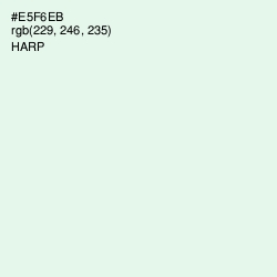 #E5F6EB - Harp Color Image