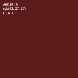 #5D1B1B - Heath Color Image