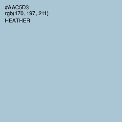 #AAC5D3 - Heather Color Image