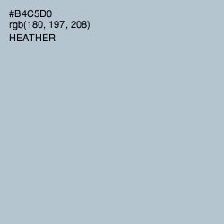 #B4C5D0 - Heather Color Image