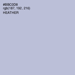 #BBC0D8 - Heather Color Image