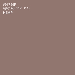 #91756F - Hemp Color Image