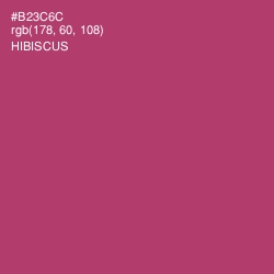 #B23C6C - Hibiscus Color Image