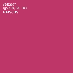 #BE3667 - Hibiscus Color Image
