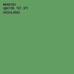 #649D61 - Highland Color Image