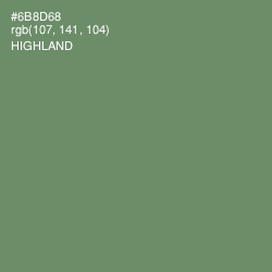 #6B8D68 - Highland Color Image