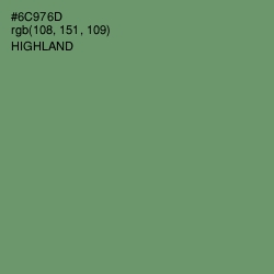 #6C976D - Highland Color Image