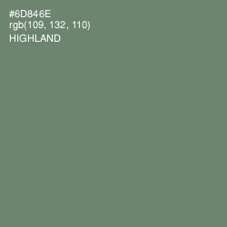 #6D846E - Highland Color Image