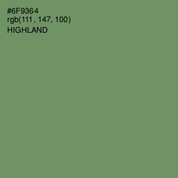 #6F9364 - Highland Color Image