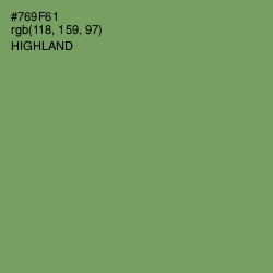 #769F61 - Highland Color Image