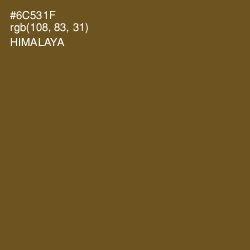 #6C531F - Himalaya Color Image