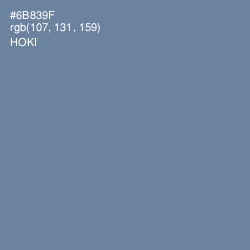 #6B839F - Hoki Color Image