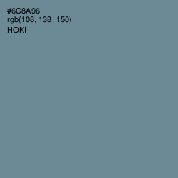 #6C8A96 - Hoki Color Image