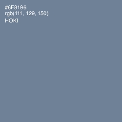 #6F8196 - Hoki Color Image