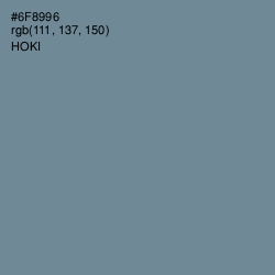 #6F8996 - Hoki Color Image