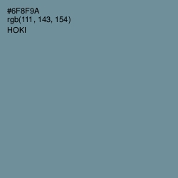 #6F8F9A - Hoki Color Image