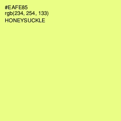 #EAFE85 - Honeysuckle Color Image