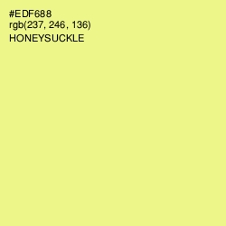 #EDF688 - Honeysuckle Color Image