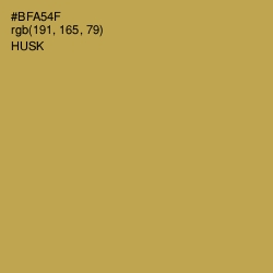 #BFA54F - Husk Color Image