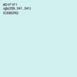 #D1F1F1 - Iceberg Color Image