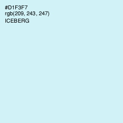 #D1F3F7 - Iceberg Color Image