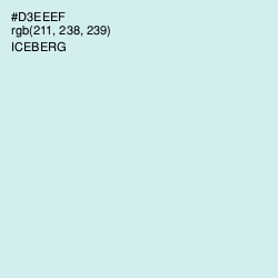 #D3EEEF - Iceberg Color Image