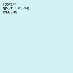 #D3F2F4 - Iceberg Color Image