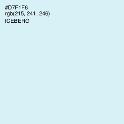 #D7F1F6 - Iceberg Color Image