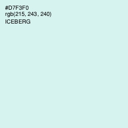 #D7F3F0 - Iceberg Color Image