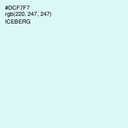 #DCF7F7 - Iceberg Color Image
