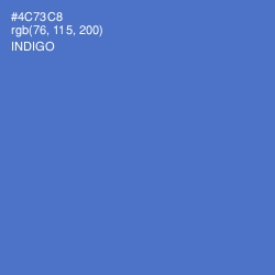 #4C73C8 - Indigo Color Image