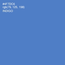 #4F7DC6 - Indigo Color Image