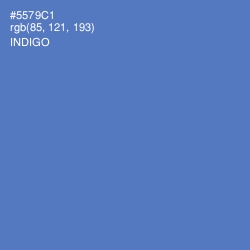 #5579C1 - Indigo Color Image