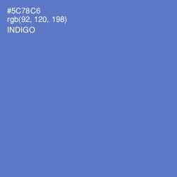 #5C78C6 - Indigo Color Image