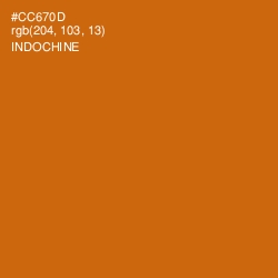 #CC670D - Indochine Color Image