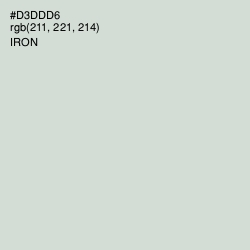 #D3DDD6 - Iron Color Image
