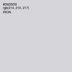 #D6D5D9 - Iron Color Image