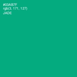 #03AB7F - Jade Color Image