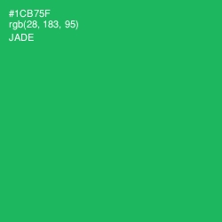 #1CB75F - Jade Color Image